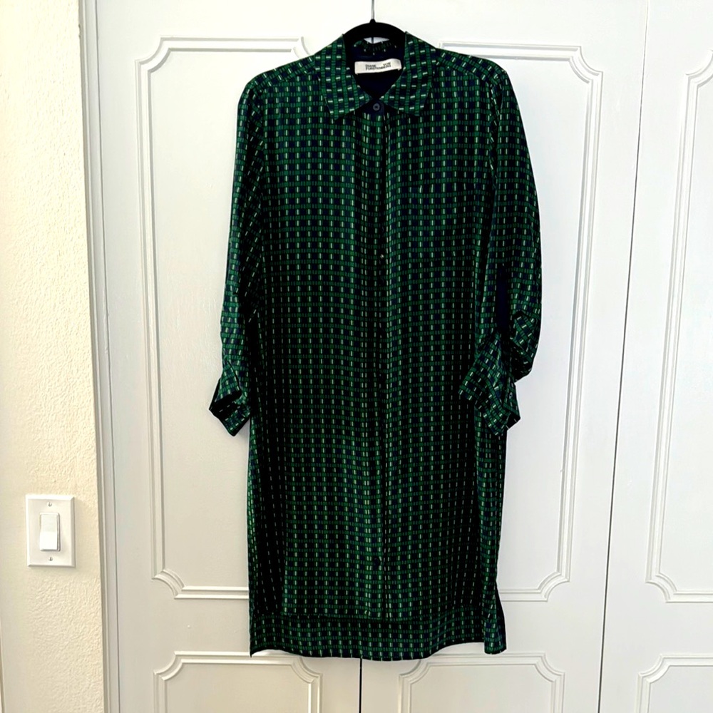 DVF Silk Shirt Dress